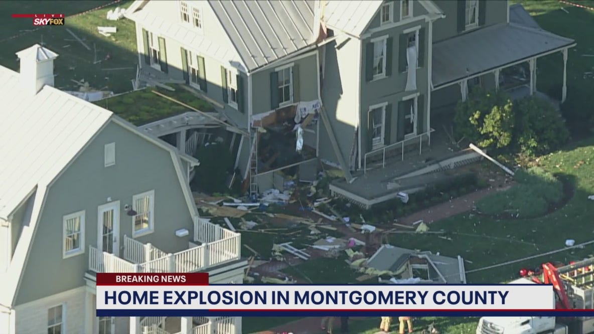 Home explosion in Montgomery County; 1 occupant rescued